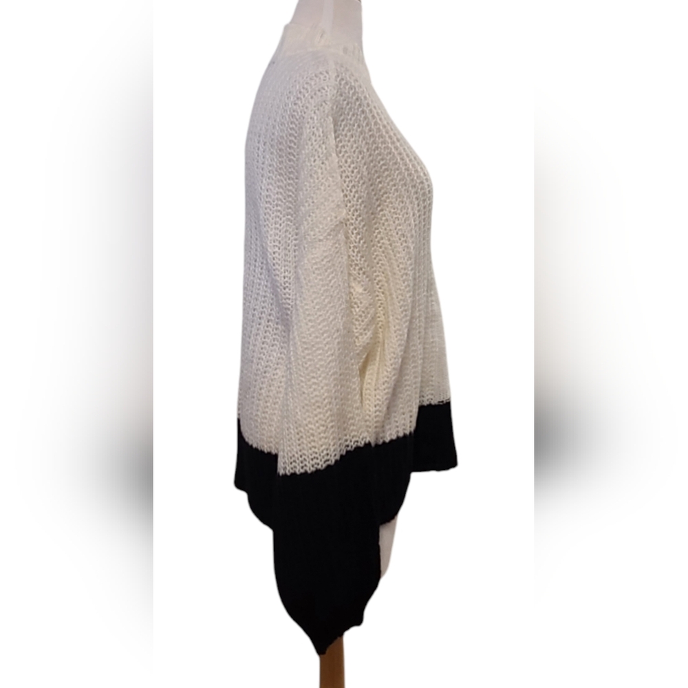 Derek Heart size 2X Black/White Sweater - Picture 4 of 9